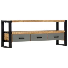 TV Stand 51.2"x11.8"x19.7" Solid Wood Mango