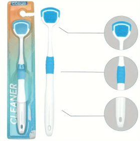 A Soft And Gentle Adult Tongue Brush That Effectively Removes Bad Breath, Effectively Removes Plaque, Freshens Breath, And Cares For Gum Health - (Option: 3PCS)