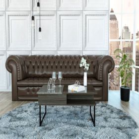 Lift Top Coffee Table Juvve, One Shelf, Carbon Espresso / Onyx Finish (Color: Espresso / Onyx)